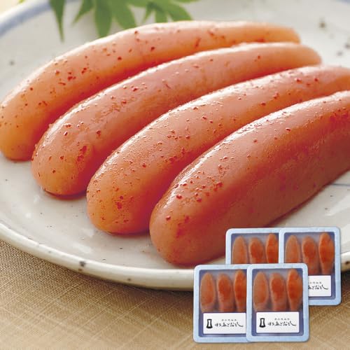 選べる容量! 博多あごおとし 無着色明太子 480g(120g×4箱)