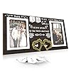 Then now anniversary picture frame 1 99 years anniversary wedding gift for couple engagement bridal shower gifts for couples wood photo frame holds 2 4×6 inches photos  urban country home decor
