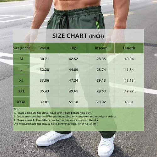 Men's Casual Cargo Sweatpants Loose Drawstring Waist Pants Lightweight Slim Fit Tactical Pants with Multi Pockets 7