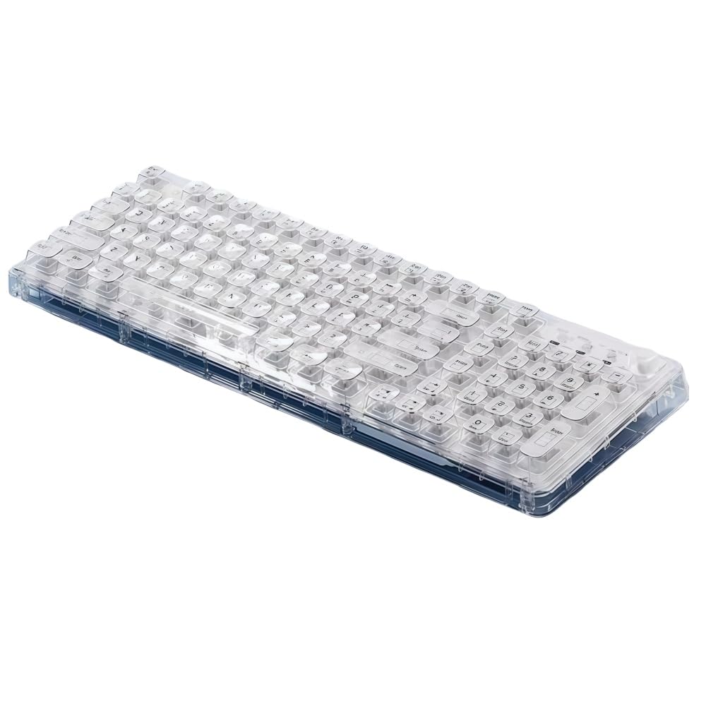 Amazon | MORLU透明なワイヤレス Bluetooth クリスタル キーボードと
