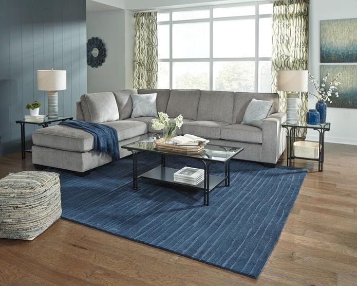 Liam 5 Seater Sec 3+2 Sofa Set for Living Room (Light Grey)-image-23