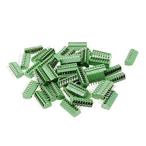 Saim 20Pcs Teminal Blocks 8 Pin 2.54Mm/0.1Inch 150V 8A Pitch Pcb Terminal Block Terminal Pcb Mount Screw #TOP10