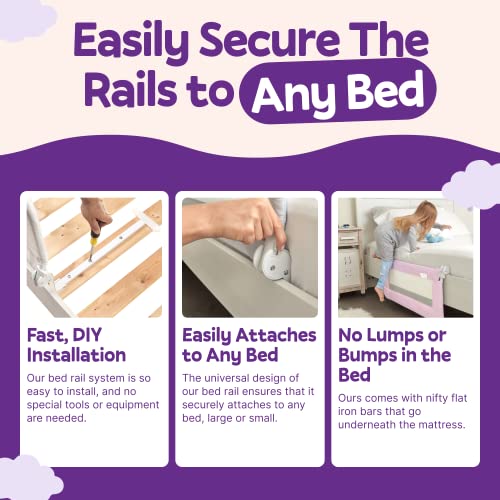 ComfyBumpy Bed Rail For ToddlersBed Rails For Kids, Twin