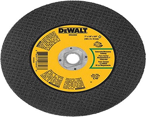 DeWalt DWA3502 Masonry Abrasive Blade, 7-Inch X 1/8-Inch