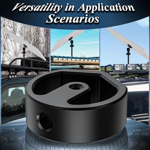 Mini Tripod Adapter,Premium Aluminum Alloy Tripod Mount Adapter for Starlink Mini,1/4"-20&3/8"-16 Threaded Mount Adapter fit for Tripods,Fixing Clamps and Bracket Fixing,Works with Pipe Adapters - image 6
