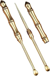 Multifunctional Ear Spoon & Toothpick Tool with Keychain | Folding Copper Ear Wax Remover | Double-Use Brass Ear Picks | Portable Ear Digging & Toothpick Combo for Camping, Picnic & Travel (Pack of 5)-picture-30