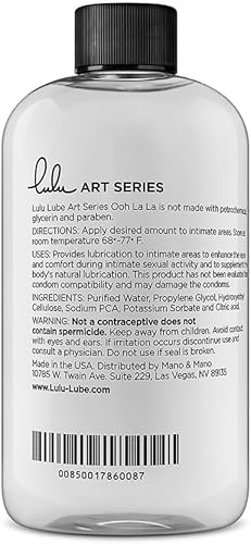 Miniatura 5 de Lubricante personal. Lubricantes naturales a base de agua Lulu Lube para hombres y mujeres (3 x 8 onzas)