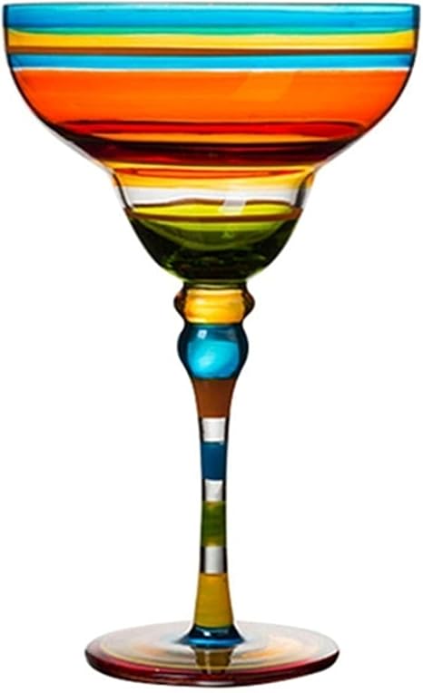 Multi colored margarita glasses Clearance