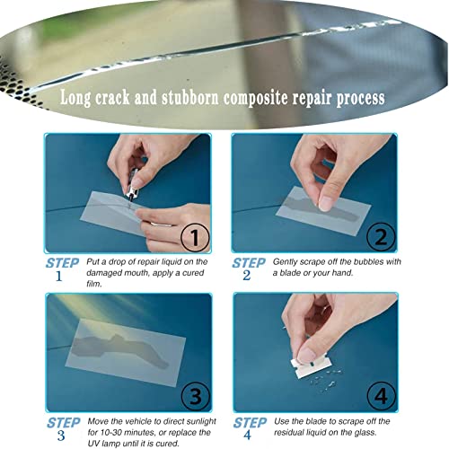 Lardergo Car Windshield Crack Repair Kit, 4Pcs Automotive Glass Nano Repair For Car, Window Glass Liquid Repair Set, Crack Repairing For Car #TOP3