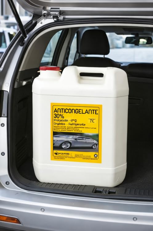 Anticongelante 30% -17ºC. Envase 30 litros. Color verde. Listo al uso. Apto para vehículos y circuitos cerrados/refrigeración