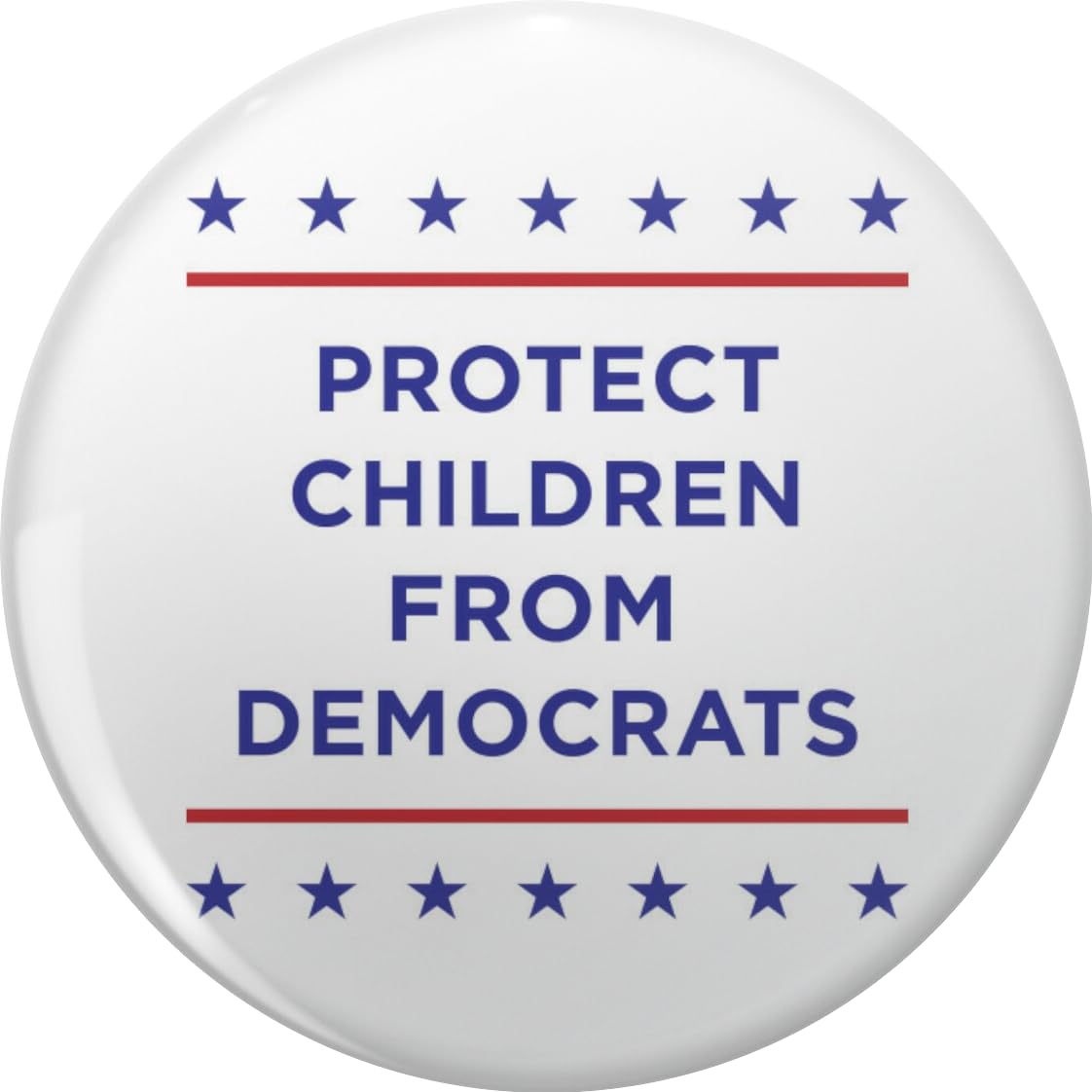 Protect Children From Democrats Vote Republican 2022 Lapel Bin Brooch Badge Pin 0.75