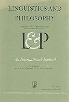 Lingistics and Philosophy, Vol. 6 No. 4, November 1983 0001650157 Book Cover