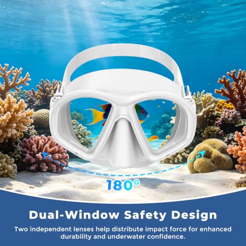 Equipo de snorkel para adultos con tubo de snorkel plegable y máscara miniatura 3