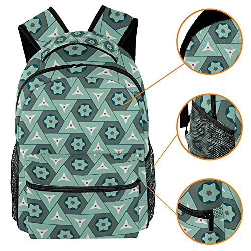 Sac à dos de voyage campus à triangles pour filles et garçons actifs - 3