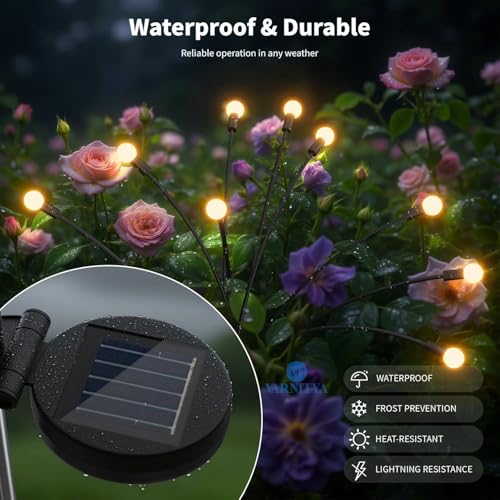 Image of Solar Garden Lights Outdoor Waterproof Essentials Plant Lights for Balcony Home Miniature Terrace Decoration Fence Lamp (1, Regular)
