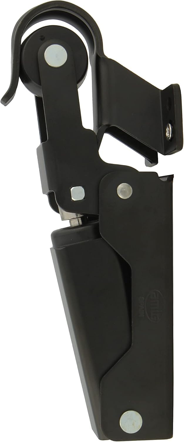 Amig Black - Door Retainer | Hydraulic Door Closer | Made Of Aluminium | Dimensions: 108 X 32 Mm | Ideal As A Brake, Stop Or Door Buffer | Colour: | Maximum Weight 40 Kg
