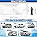 Car Windshield Sun Shade Umbrella, Windshield Sun Shade Cover with 360°Rotation Bendable Handle, UV Block Heat Insulation Portable Full Cover Sun Shade, Foldable Sunshades for Most Cars (55