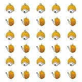 GTONEE 30pcs Cute Hedgehog Charms Resin Animal Pendants Charms for DIY Jewelry Making Necklace Bracelet Earring Crafts Accessories