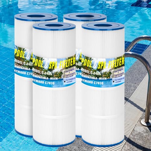 Anrain C7030 Pool Filter Replacement Cartridge, CX591XRE Compatible with Hayward SwimClear C7030 Unicel C-7485 HCF7030 HCF7030C PA89, Filbur FC-0009 (Pack of 4)