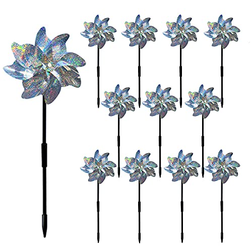 Girandola Da Giardino Extra Large 231 Cm - Metallo, Resistente, A Forma Di Loto - Colore Blu - 3