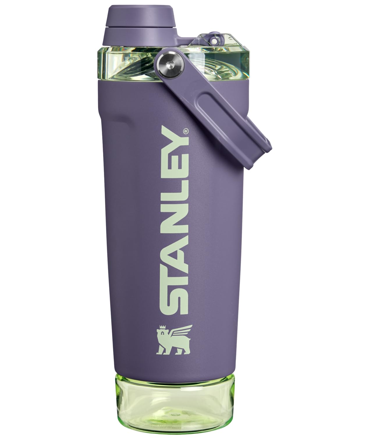 STANLEY Vitalize Shaker Bottle 20 oz | Leakproof Insulated Stainless Steel Shaker Cup | Base Storage and Twist On Fast Flow Lid | Protein Shakes and Pre Workout Powder | BPA-Free | Purple Umbra-image-24