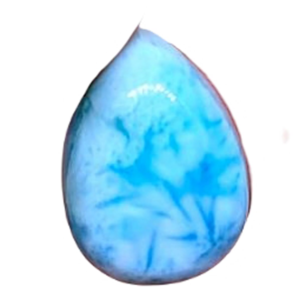 Larimar naturel en cabochon poire 18x13mm pour création de bijoux DIY