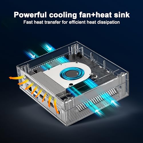 Image of Win 11 Pro Mini Computer Intel N5105(up to 2.9 GHz) DDR4 16GB RAM 512GB SSD Mini PC 4M Smart Cache Support Dual-Band WiFi /4K@60Hz Output /Type-C /USB 3.0 /HDMI /LAN （16+512GB）