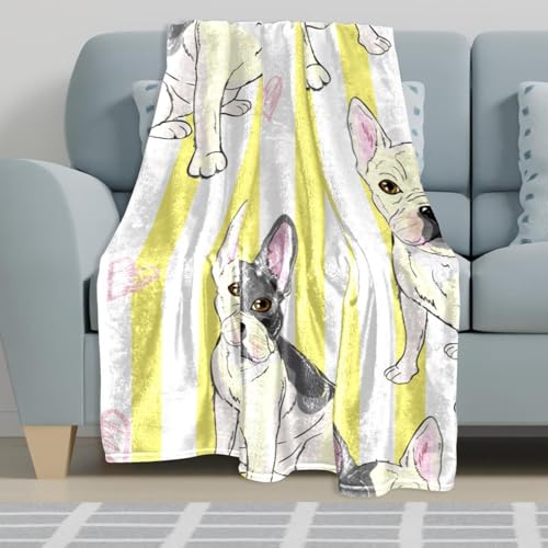 Couverture plaid chaude bouledogue pour lits et canapés confortables - 6