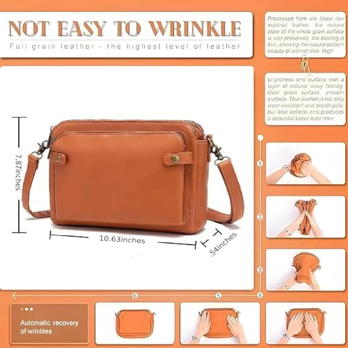 2023 New Crossbody Leather Shoulder Bag And Clutch Bag, Pu Leather Shoulder Bag, Wallet With Built-In Multiple Compartments (Blue)4