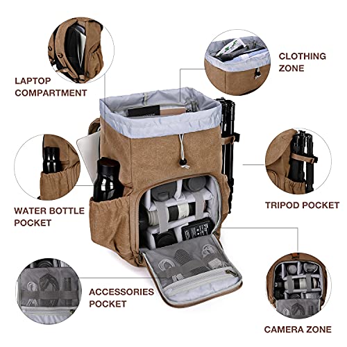 Mochila para cámara DSLR con compartimento para laptop 15" miniatura 2