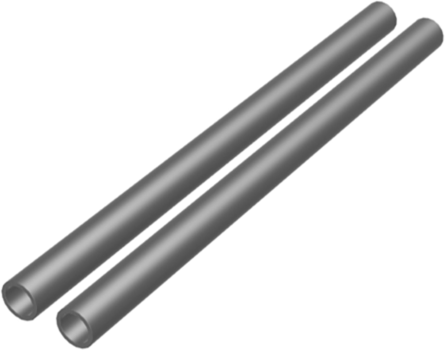1/2" OD x 3/8" ID x 8" Long Steel Tube/Spacer (2 Pack) Metal Spacers Online Seamless Round Tubes/Spacers – Industrial Metal Tubing for DIY, Cutting, Welding, & Repairs Fits Screws and Bolts 3/8”