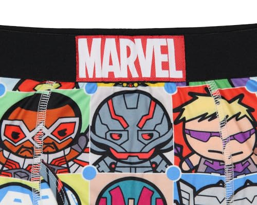 Marvel Comics Men's Kawaii Superhero Character Grid Boxers Underwear Boxer Briefs2