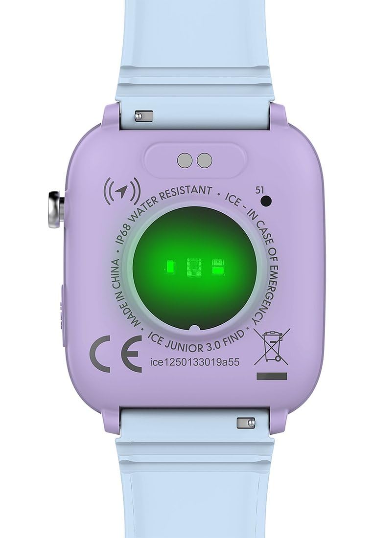 ICE-WATCH - Ice Smart Junior 3.0 Find My - Montre connectée géolocalisable pour Enfant avec Bracelet en Silicone (1.75 Pouces) - Compatible Find My, sans abonnement et sans Carte SIM