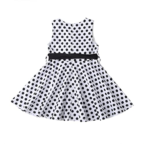 Image of Baby- Girl's Kid's Birthday Dress Princess Frock&Gown Color White with Red Dot R J 145 Kidswear