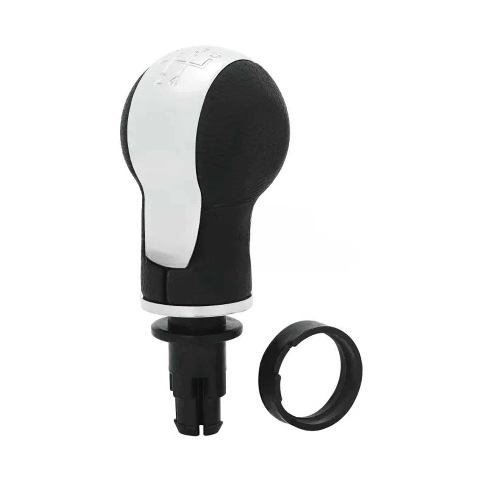Xzcvtyw Silver 5Speed Gear Shift Knob Lever For Altea 2004-12 For Leon Ii 2005-12 For Toledo Iii 5/6 Speed Manual Gear Selector Change Gearbox Shift Car Shifter Knob Cover Car Gear Shift Stick Knob(Silver 5Speed)