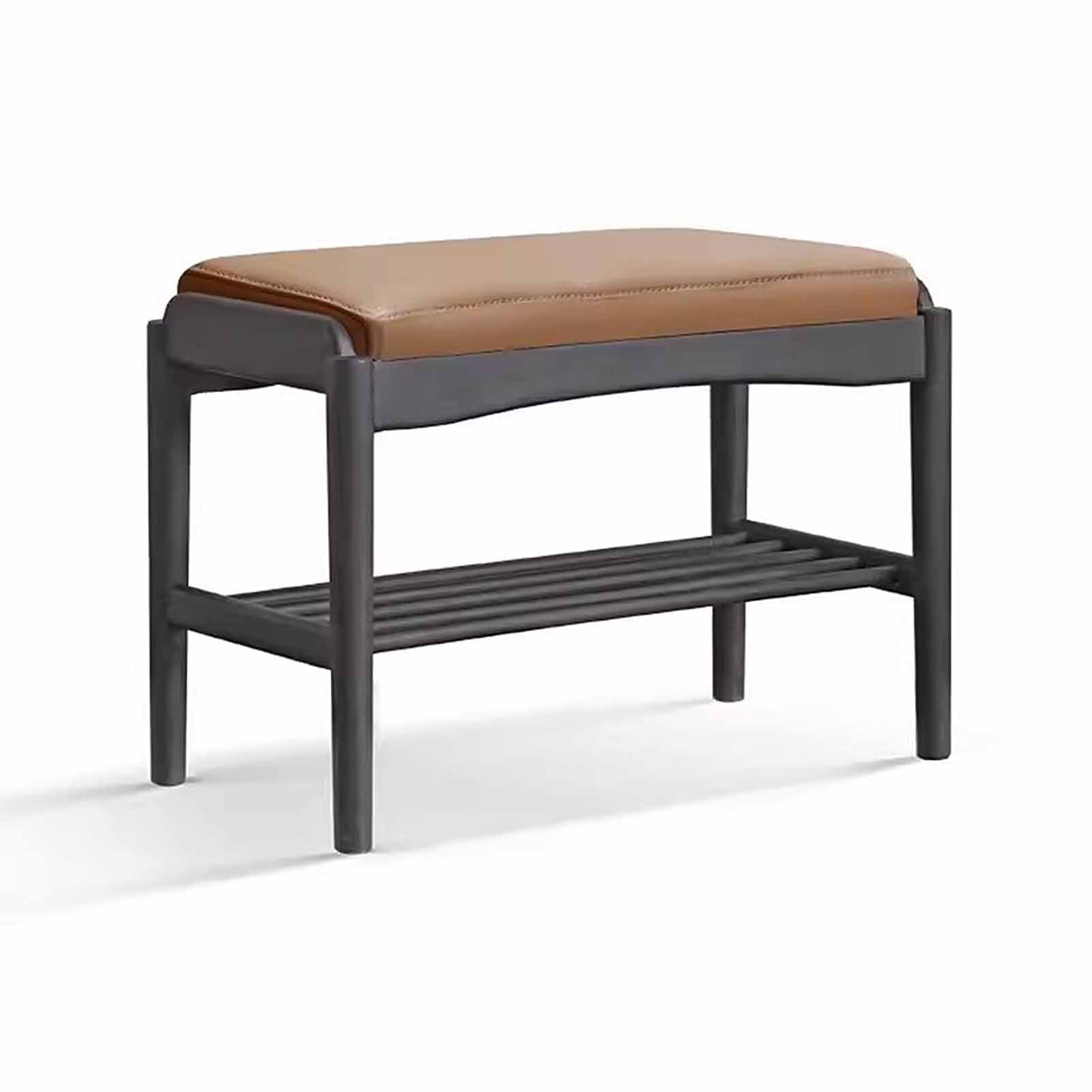 LWJSOCP Wood Shoe Bench2Tier Shoe Storage Rack Entryway Organizer Shelf for Hallway Living Room BedroomStylish and Functional Footwear Display Solution
