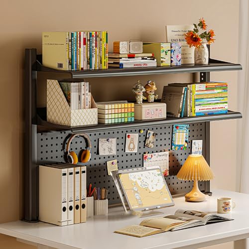 Mensola organizer da scrivania con morsetto, estensione per ufficio per sistemi modulari di postazione di lavoro (99,8 cm)