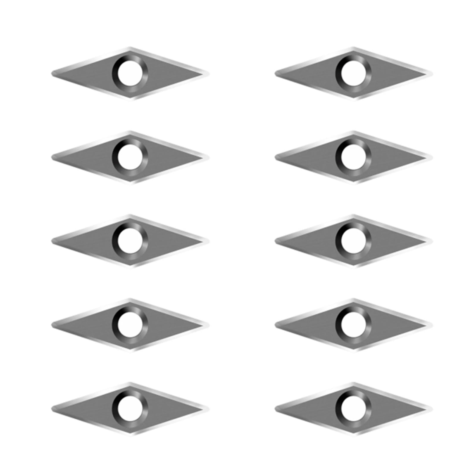 10 sztuk 30×10×2.5mm-30° płytka z węglika ostrze noża diamentowego do toczenia drewna uchwyt narzędzie Detalier Finisher