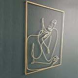 artistas minimalistas obras 【Tamaño de la decoración artística】 45 cm x 30 cm (18 "Lx12" W). Diseñamos arte abstracto de pared de metal de dibujo grande para el hogar y la oficina. Estas esculturas de agregarán color a su habitación, oficina, sala de estar, cocina, dormitorio de niños, casa de campo, jardín, cabaña y sus otros espacios de vida.
