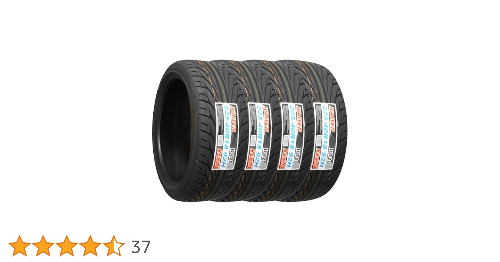 KENDA KAISER 225/40r18 4本 バリ溝 Amazon.co.jp: ケンダ(KENDA) サマータイヤ KAISER KR20 225