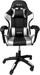 CADEIRA GAMER BRX IMPACT SILVER