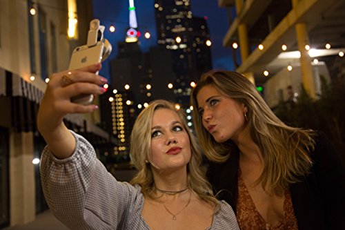 Fashionit GloLens- Lente para celular de selfie com iluminação grande angular - (dourada)