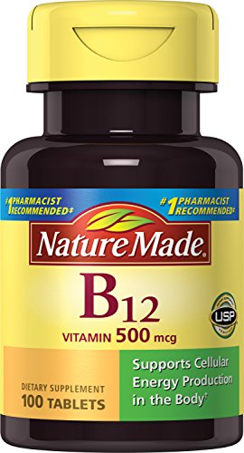 Nature Made Vitamin B-12 500 mcg Tablets 100 ea (Pack of 2)