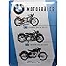 Produktbild Nostalgic-Art Retro Blechschild Schild | Wand Metall BMW  Motorräder Chart  Geschenk-Idee für Auto Zubehör Fans, Vintage-Design zur Dekoration, 30 x 40 cm