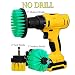 Produktbild OxoxO HSS-Bürste - 2" 3" 5" Soft Medium Power Scrubbing Brush Drill Attachment for Cleaning Showers Tubs Bathrooms Tile Grout Carpet Tires Boats Upholstery (Pack of 3)