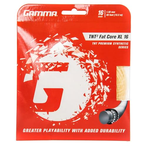 Cordage Gamma TNT2 Fat Core XL anti vibrations pour préserver le bras du joueur