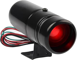 LKRXW Adjustable RPM Shift Light Tachometer - Red Warning Light for 4/6/8 Cylinder Engines, 1000-11000 RPM Universal Fit