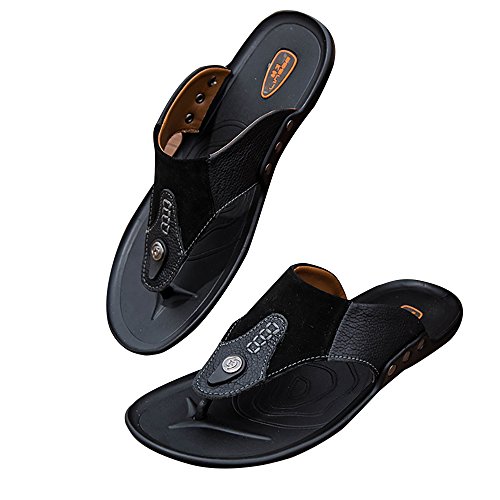 Pingenaneer Classiques Hommes Sandales Beach Chaussures Antidérapant Flip Flops Tongs