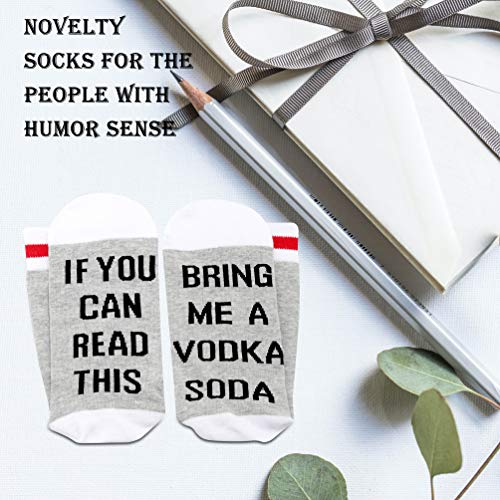 Novelty Cocktail Drinking Gift If You Can Read This Bring Me A Soda Socks For Soda Lover 5