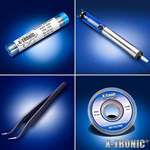 X-Tronic 4040-Pro-X • Platinum Series • 700 Watt Hot Air Rework Soldering Iron Station • Brushless Dc Vortex Blower Air System • C/F Conversion, 0-30 Min Sleep, Calibration & Auto Cool Down Features! #TOP5